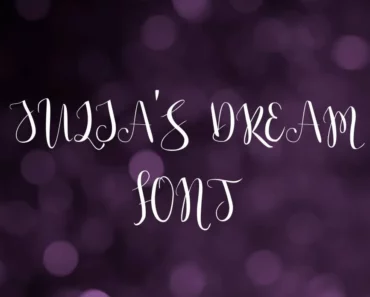 Julia's Dream Font