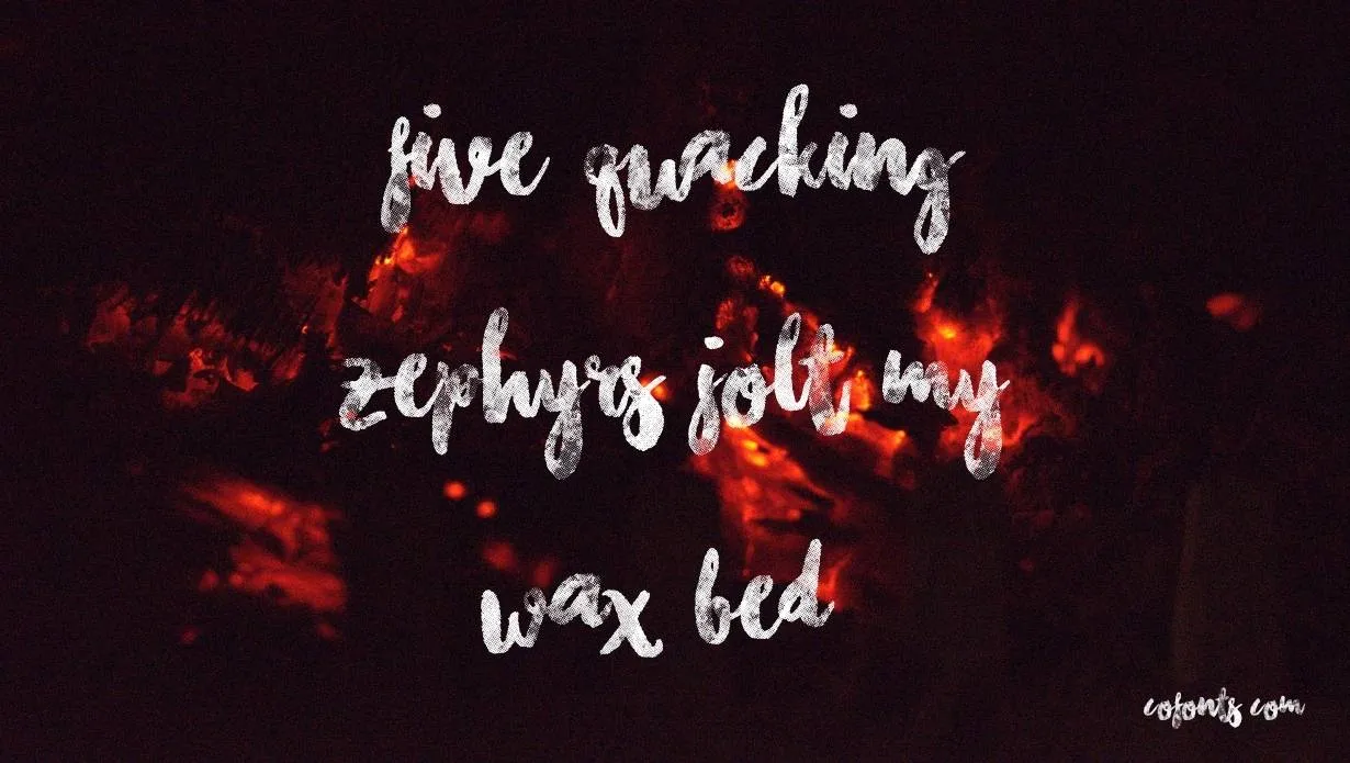 chasing embers font