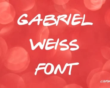 Gabriel Weiss Font