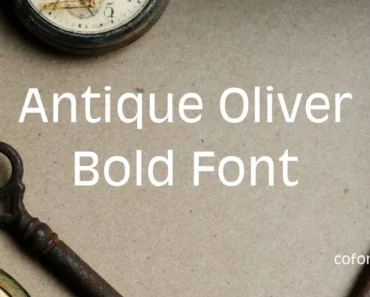 Antique Olive Bold Font