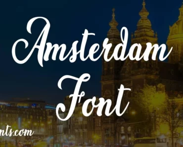 Amsterdam Font