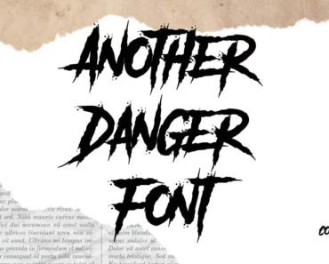 Another Danger Font