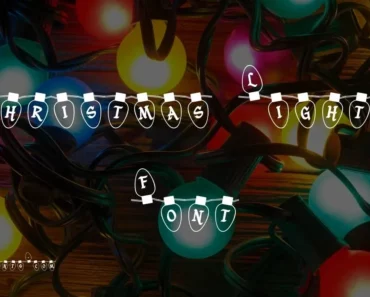 Christmas Lights font
