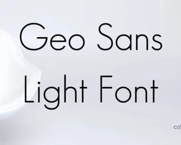 Geo Sans Light Font