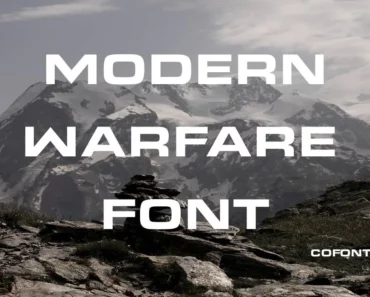 Modern Warfare Font