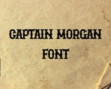 Captain Morgan Font