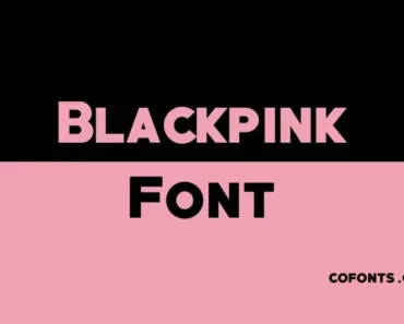 BlackPink Font