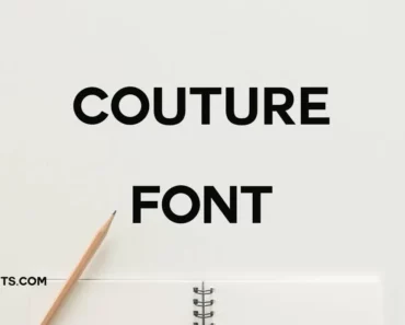  Couture Font