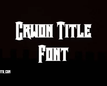 Crown Title Font