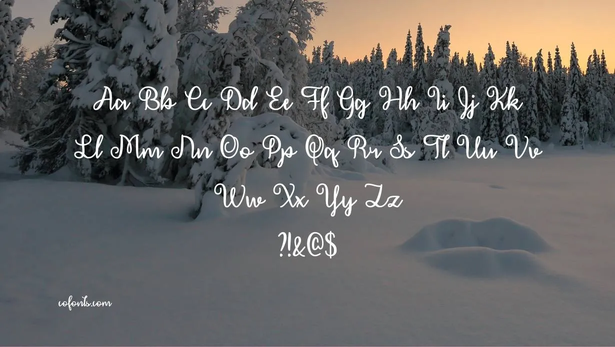 December Calligraphy Font