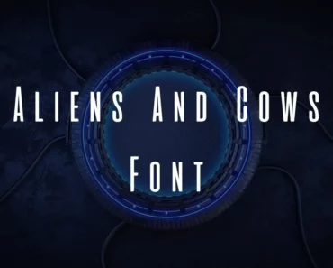 Aliens and Cows Font