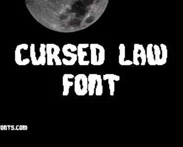 Cursed Law Font