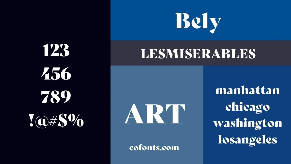 Bely Font Family View