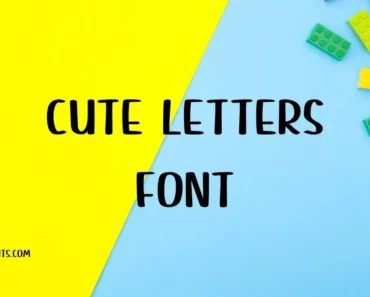 cute letters font