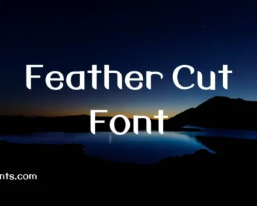 Feather Cut Font