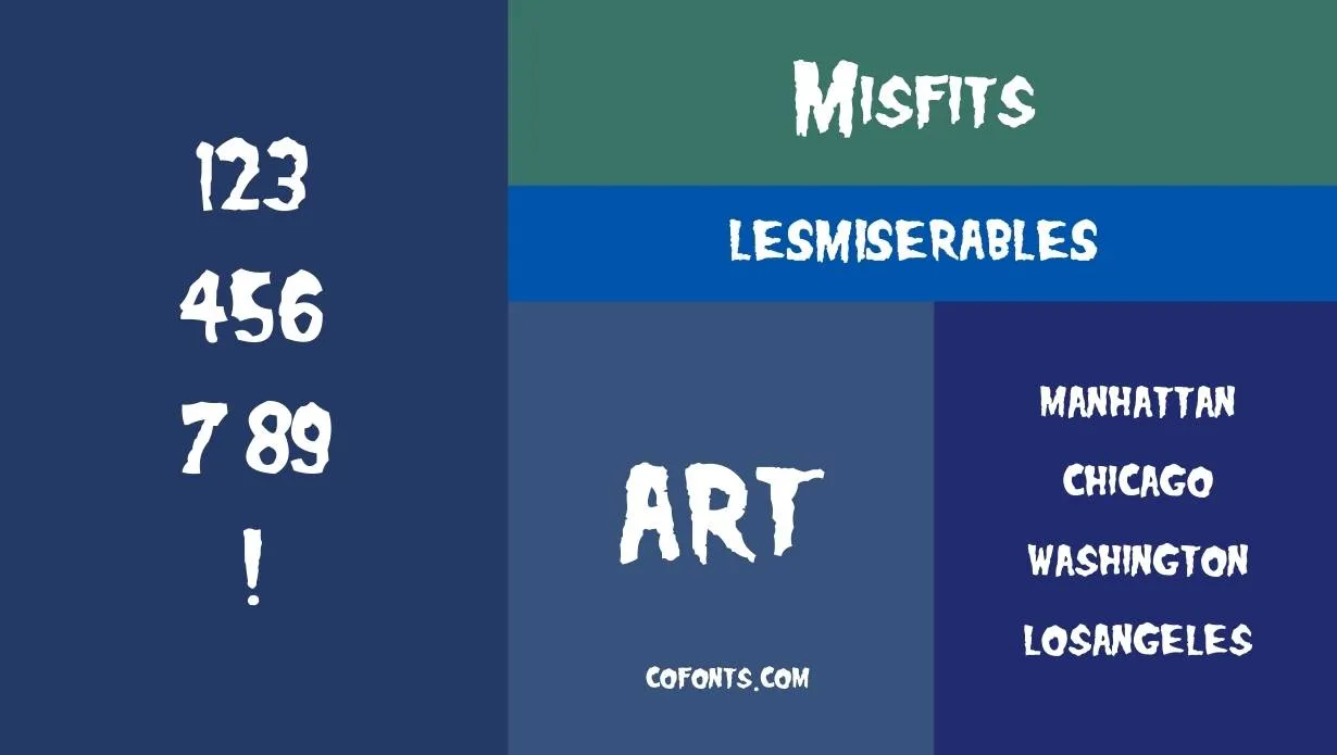 Misfits Font Family View