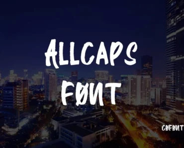 Allcaps Font