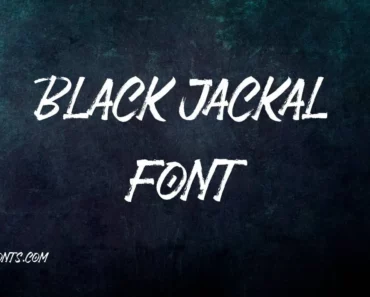 Black Jackal Font