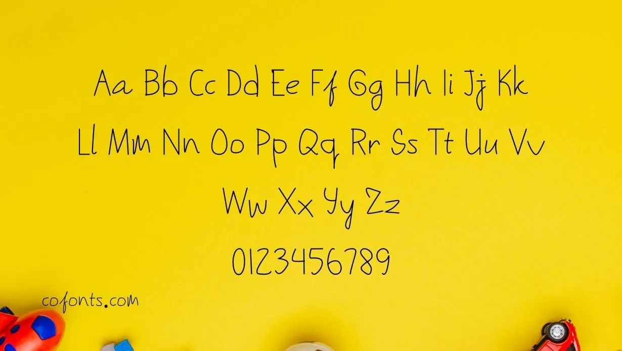 Kids Note Font Family View