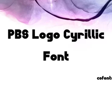 PBS Logo Cyrillic Font