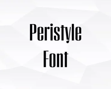 Peristyle Font