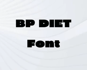 BP DIET Font