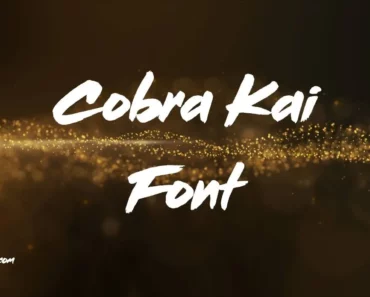 Cobra Kai Font