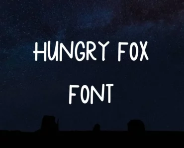 Hungry Fox Font