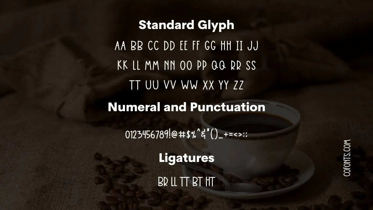 Love Coffee Font Family View