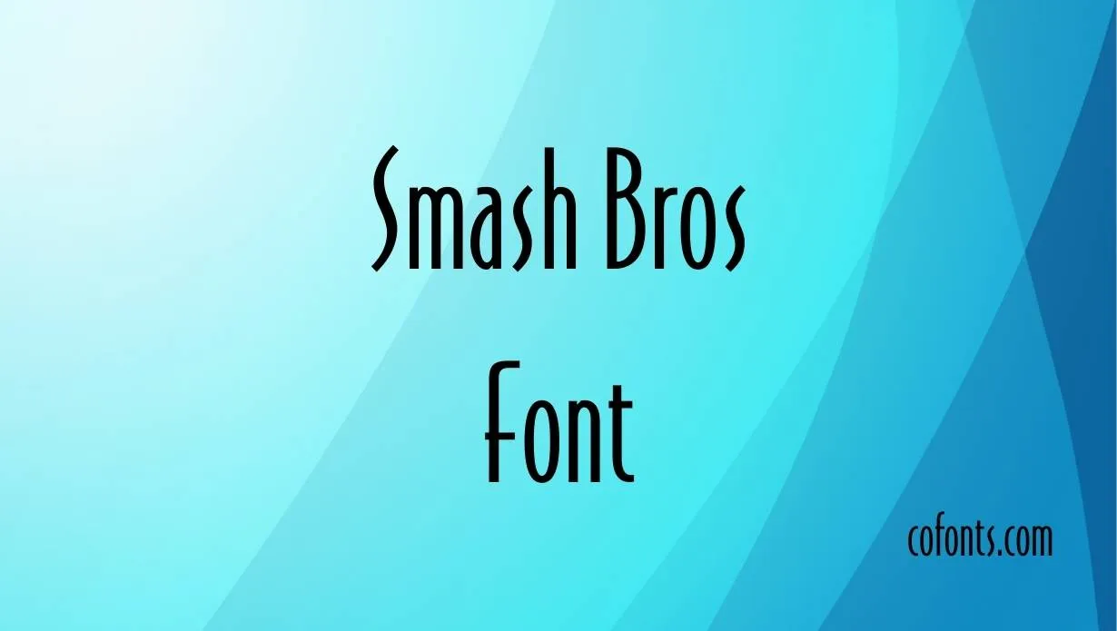 Smash Bros Font Free Download