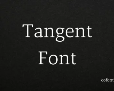 tangent font