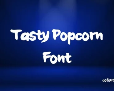 tasty popcorn font