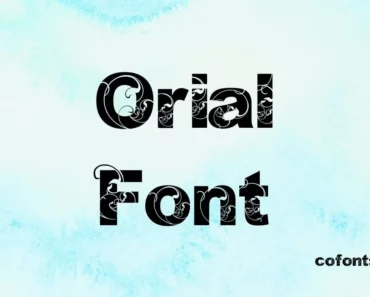 Orial Font