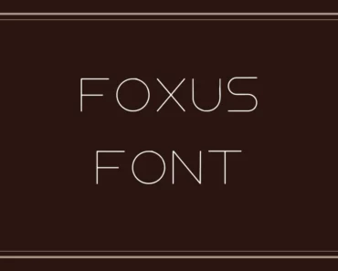 Foxus Font